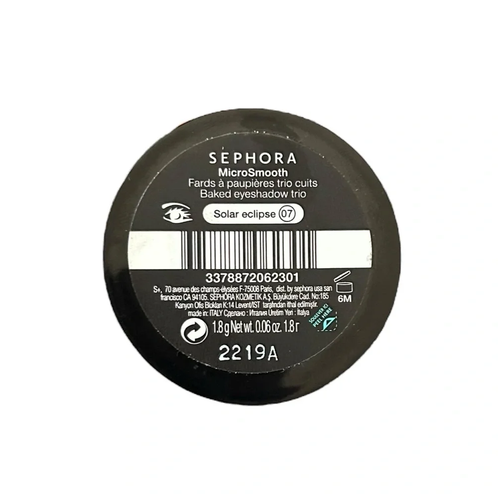 Sephora MicroSmooth Baked Eyeshadow Trio #07 Solar Eclipse Blue Discontinued NWT